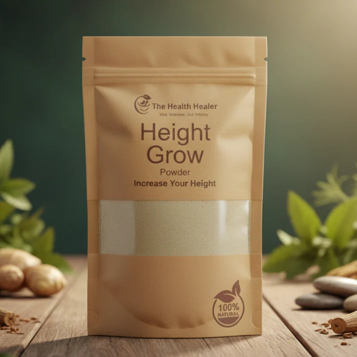 Natural Height Grow Powder (3–5) Inch Growth - Herbal, Safe, and Clinically Tested (100g)