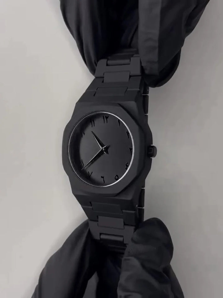 Black & White Aura Arabic Watch
